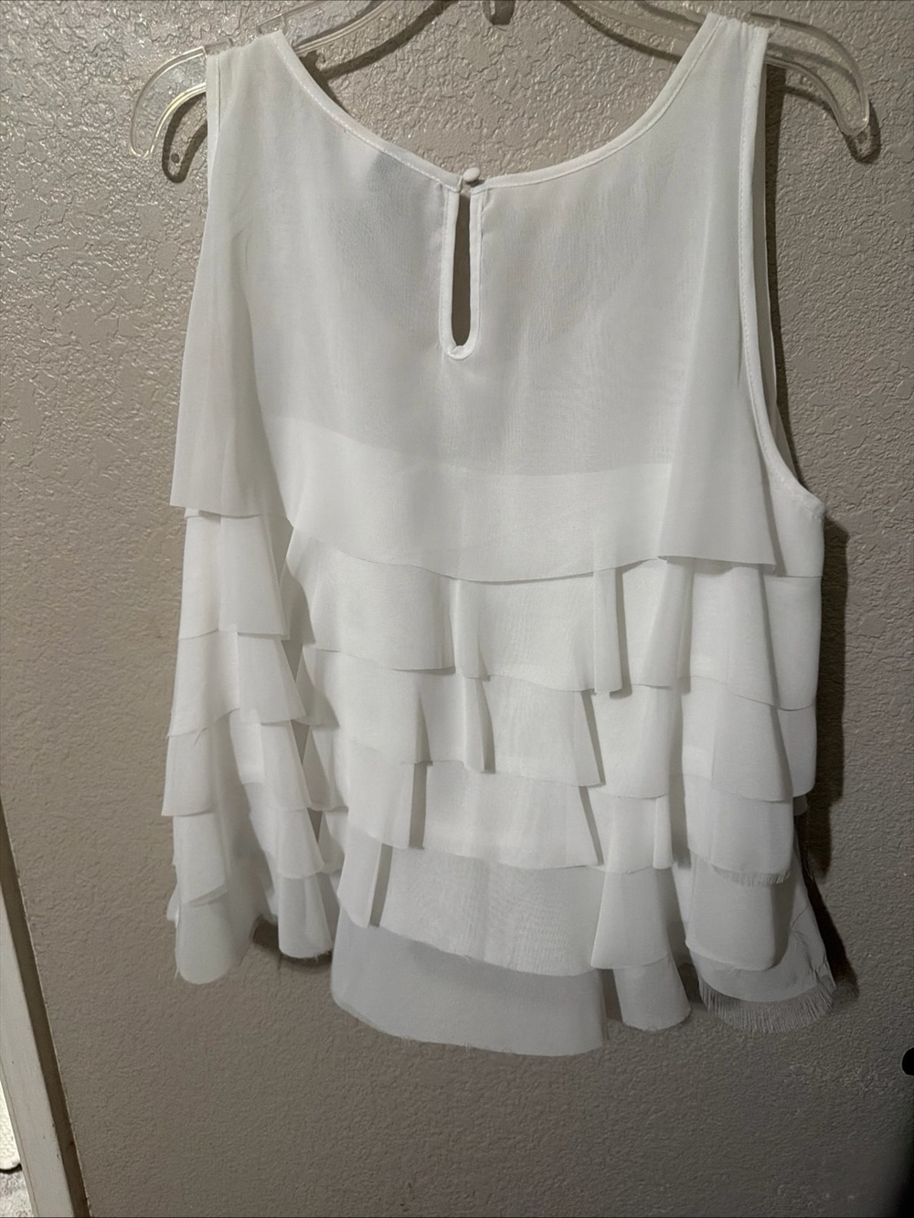 H&M White Layered Ruffle Camisole - Picture 3 of 5